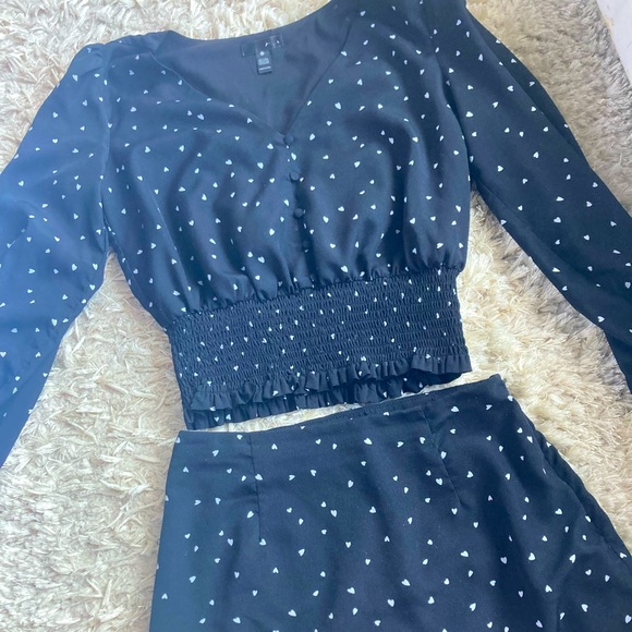 AQUA brand set skirt and blouse, size S - Picture 11 of 13